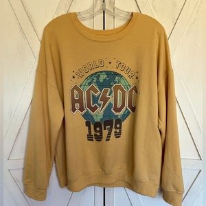 AC/DC ‘79 World Tour Graphic Sweatshirt. Size: Large